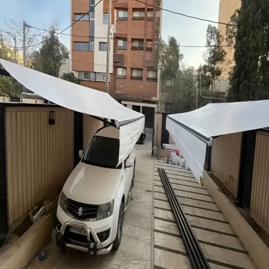 سایبان برقی با موتور کم صدا