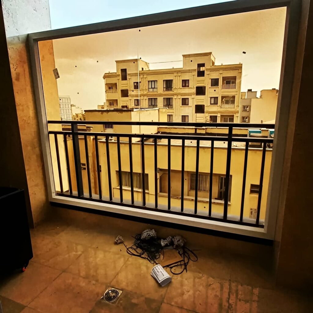 نرده آلومینیومی بالکن مناسب تراس مدرن