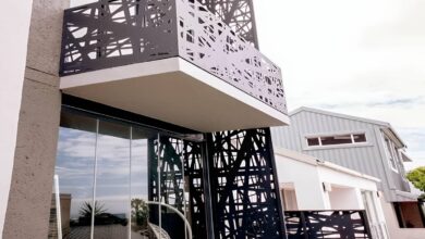 نرده تراس سفارشی برای دهانه های بزرگ