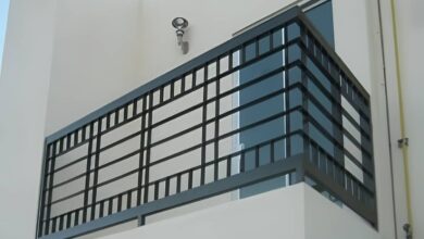هندریل راه پله فلزی بازسازی ساختمان قدیمی
