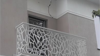 نرده پله مدرن با طراحی مینیمال