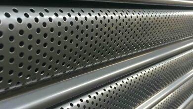کرکره پانچ دار فلزی با طراحی مقاوم
