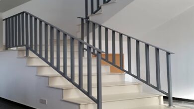 نرده فلزی راه پله ایرانی مدرن