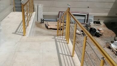 نرده کلاسیک بالکن با طراحی فلزی