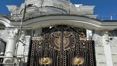 درب ویلا فلزی سفارشی برای بازسازی