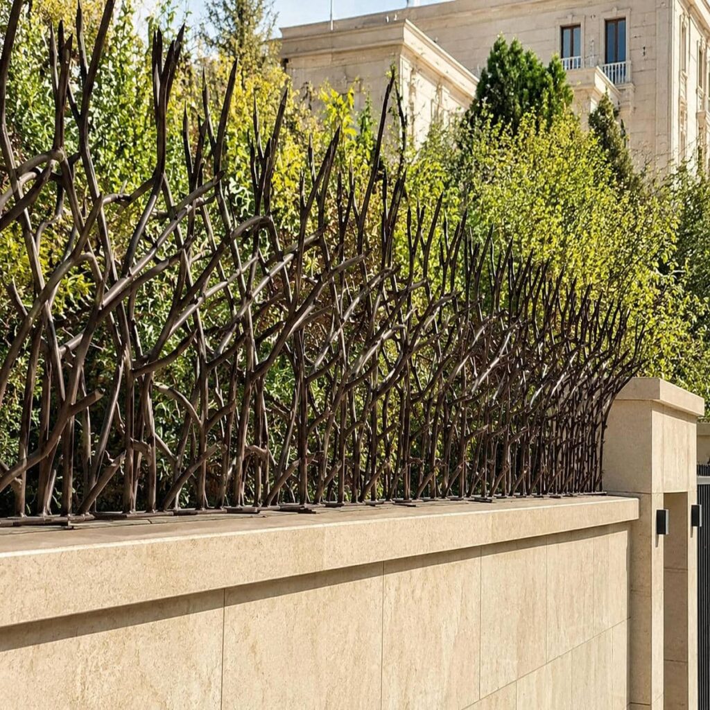 حفاظ روی دیوار مدل شاخ گوزنی فلزی