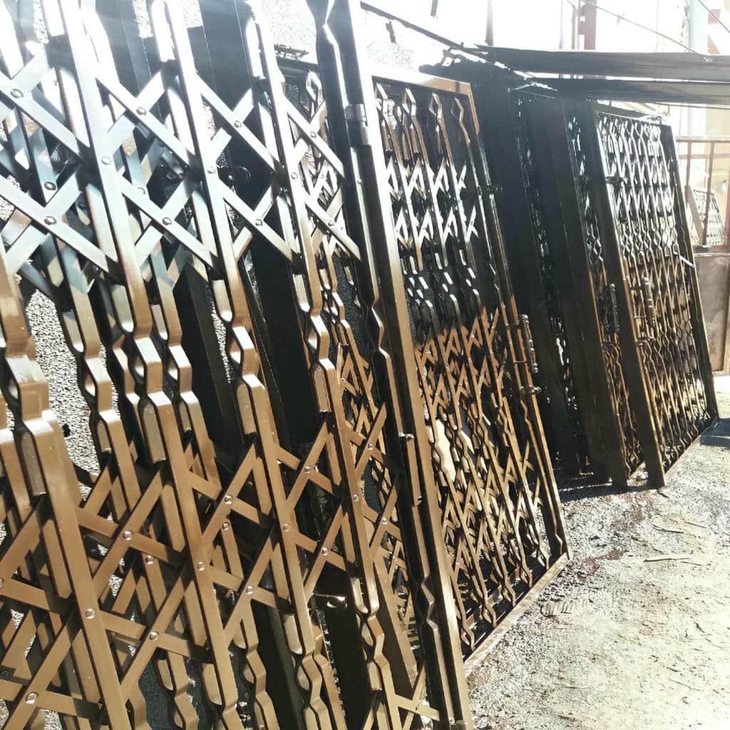 حفاظ آکاردئونی مشکی ورودی