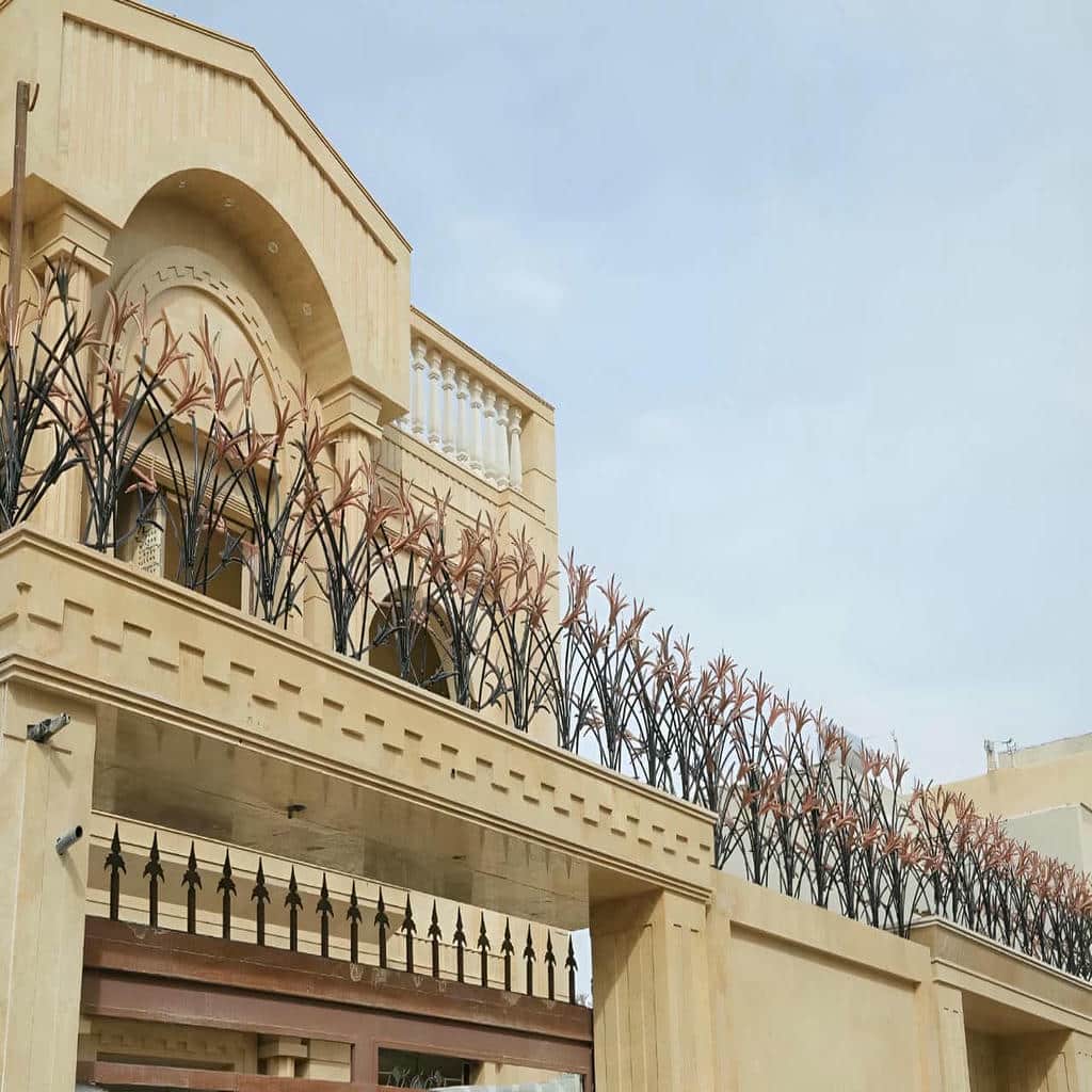 حفاظ دیوار فلزی قزوین با طراحی شاخ گوزنی