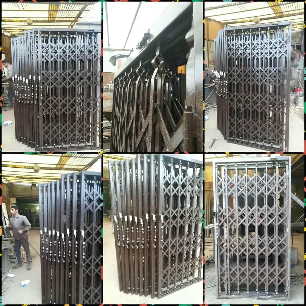 درب آکاردئونی استان آذربایجان غربی با قفل مقاوم