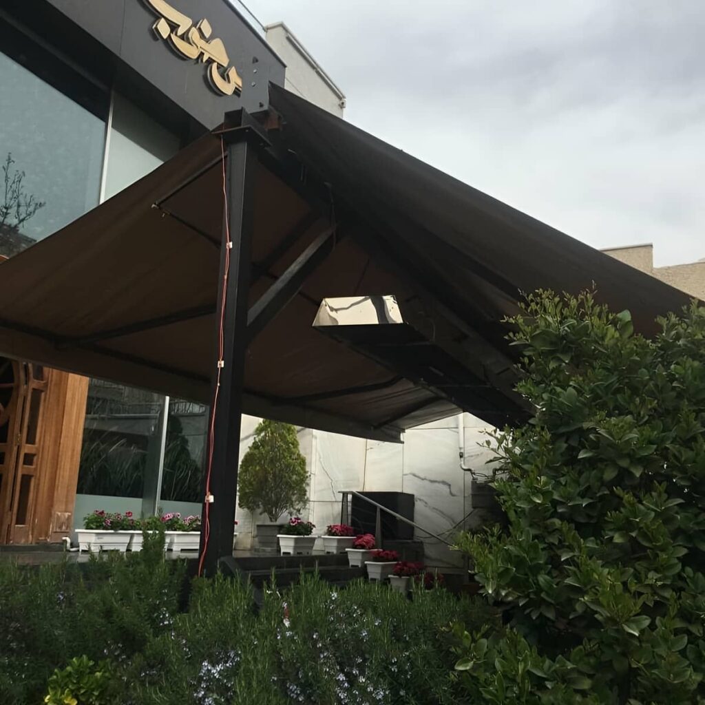 سایبان اتوماتیک استان کرمان نمای ساختمان