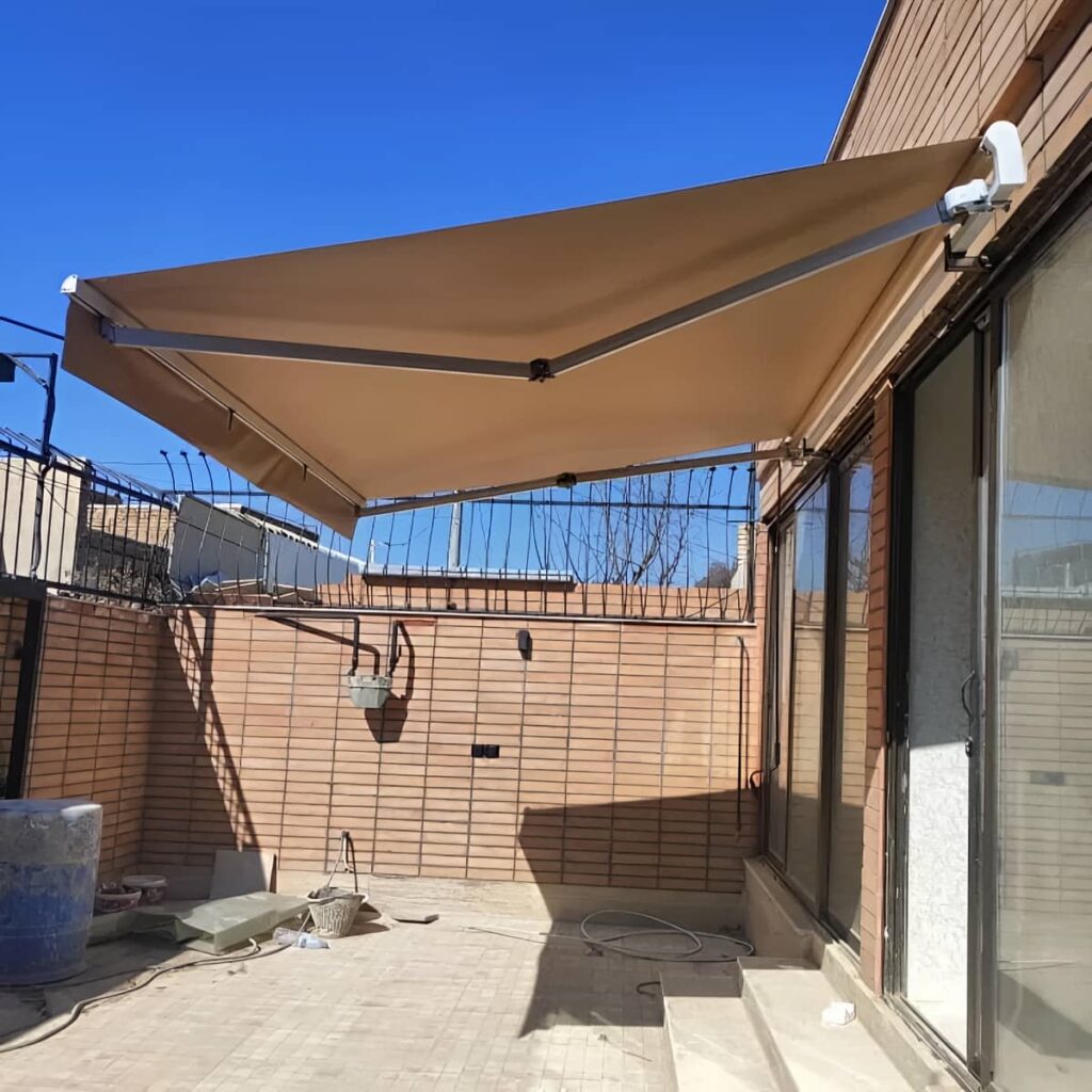 سایبان برقی در اردبیل با پارچه مقاوم