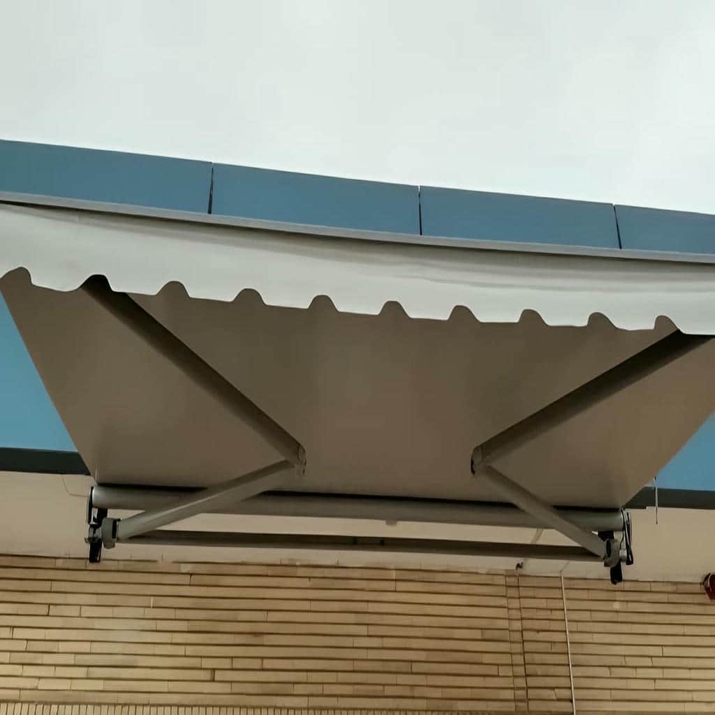 سایه بان اتوماتیک تهران برای فضای باغ