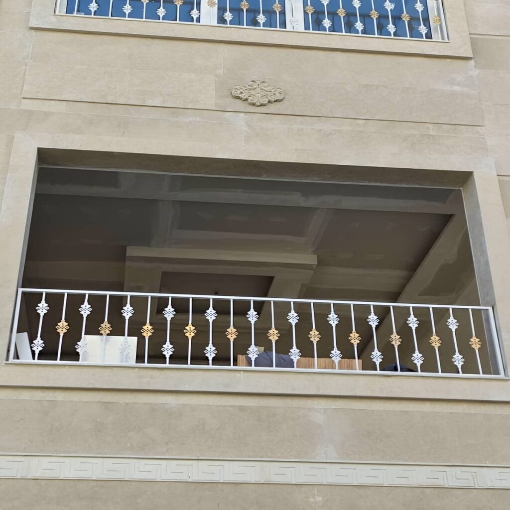 نرده تراس ساری مدل ترکیبی نرده تراس ساری مدل ترکیبی