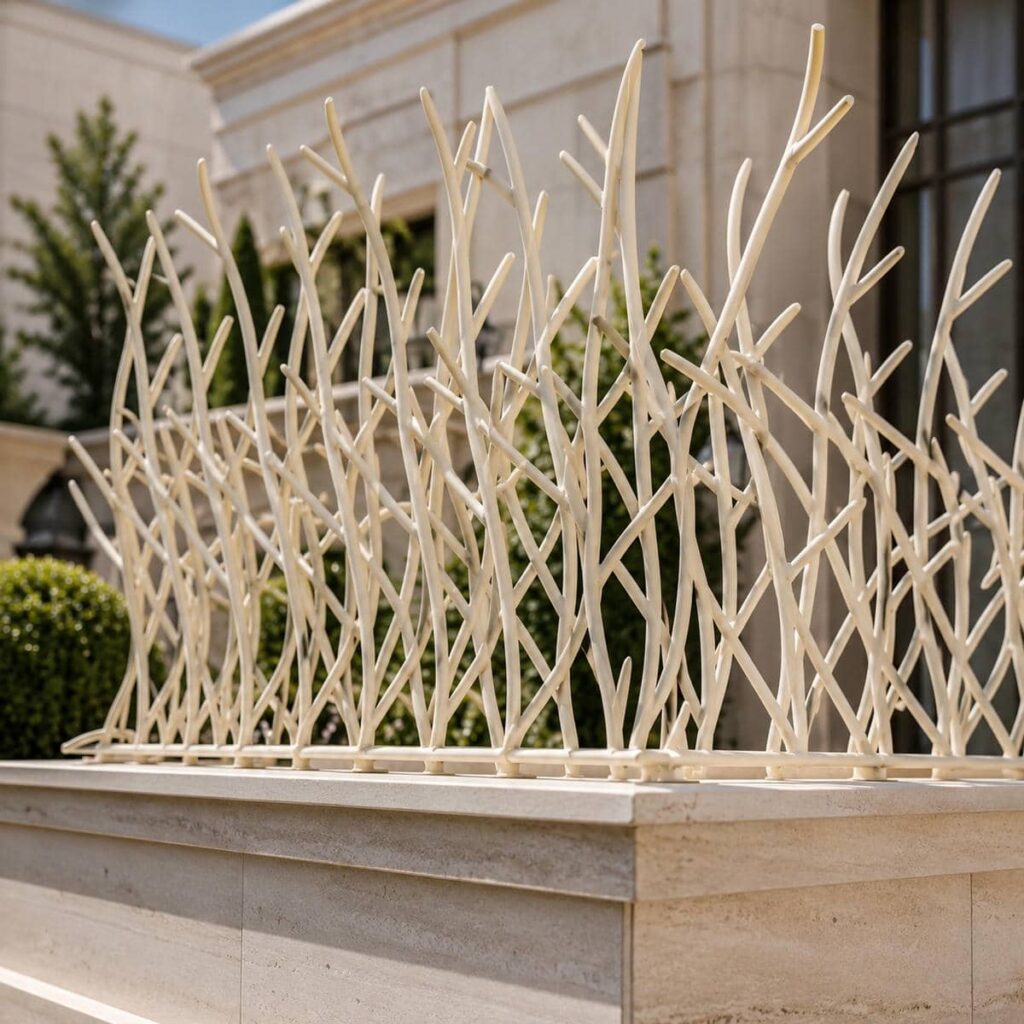 نرده روی دیوار استان کرمان طرح مدرن