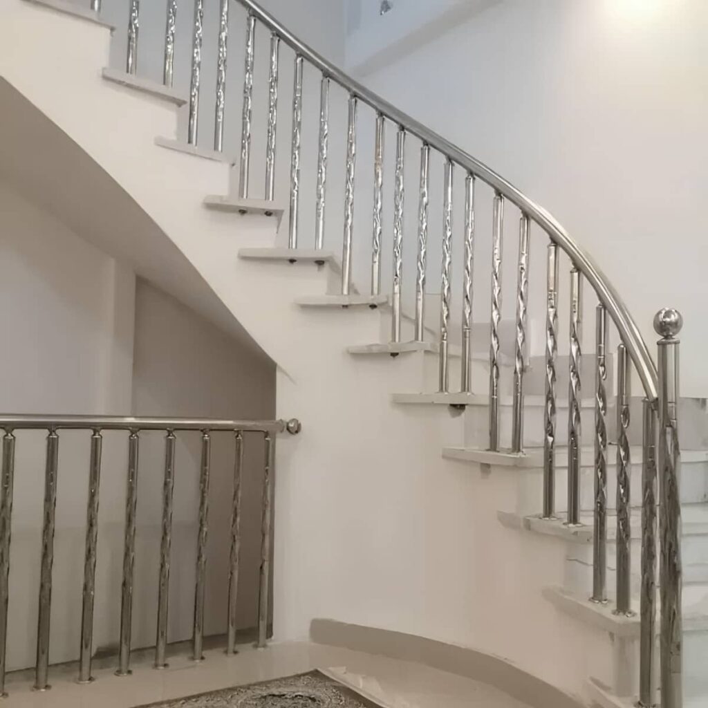 هندریل استیل راه پله مدرن