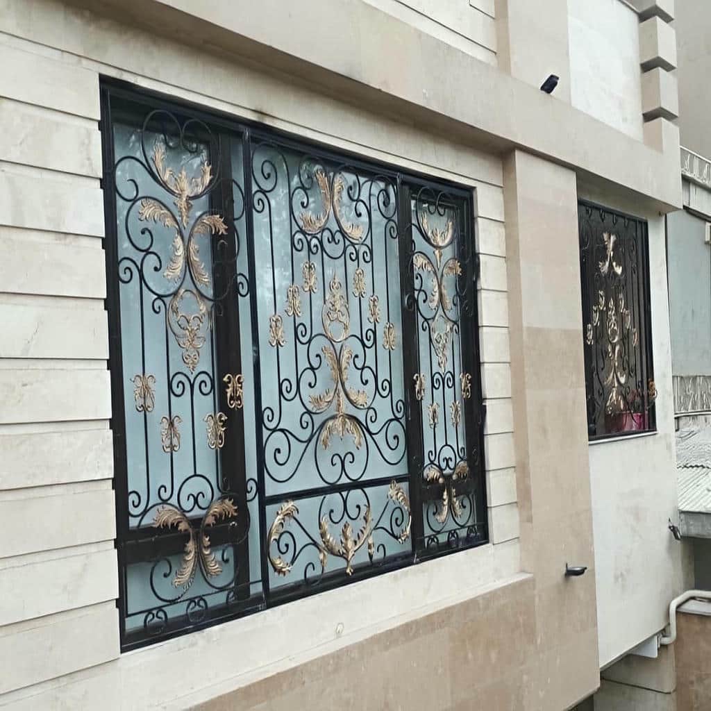 گارد پنجره آهنی نمای بیرونی