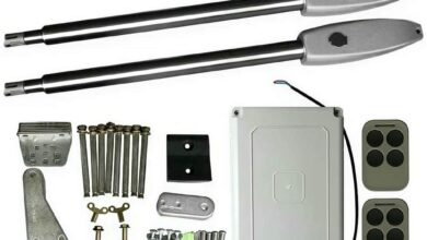 جک درب پارکینگ بازویی سفید اردبیل