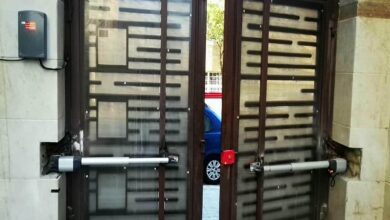 جک درب پارکینگ بجنورد بازویی مشکی