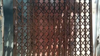 حفاظ درب آکاردئونی فلزی استان کردستان
