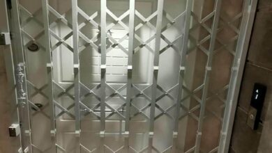 حفاظ درب آکاردئونی فلزی سنندج