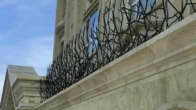حفاظ دیوار استان خوزستان با مدل شاخ گوزنی فلزی