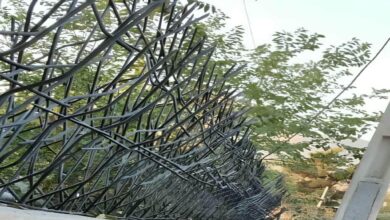 حفاظ دیوار استان لرستان با مدل شاخ گوزنی فلزی