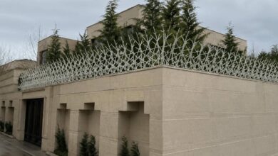حفاظ دیوار ایلام با طرح شاخ گوزنی فلزی