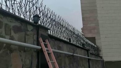حفاظ دیوار فلزی استان اصفهان با مدل شاخ گوزنی