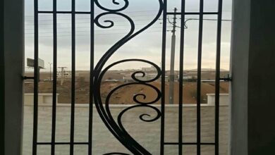 حفاظ پنجره آهنی اردبیل با طراحی خطوط ساده