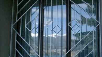 حفاظ پنجره آهنی استان لرستان با پوشش رنگی