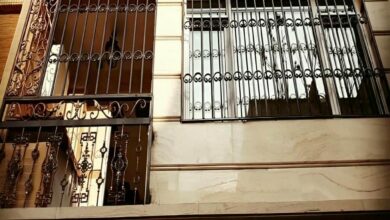 حفاظ پنجره استان کرمان مدل فلزی با پوشش رنگ