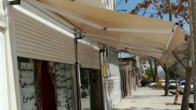سایبان برقی سفید استان اردبیل