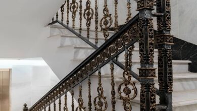 نرده راه پله فلزی استان سمنان