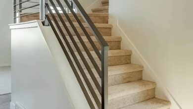نرده راه پله فلزی در استان مرکزی با طراحی مدرن